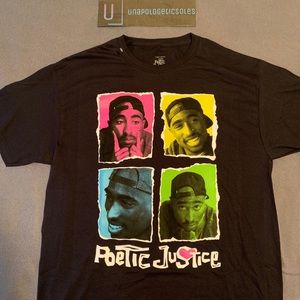 NWOT poetic justice Tupac shirt